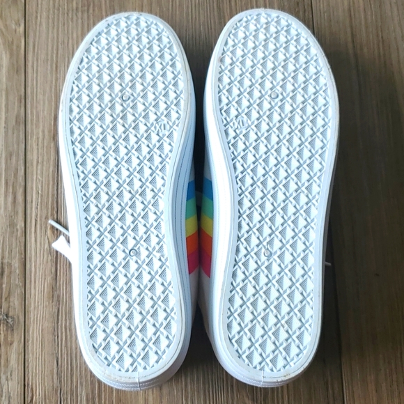 Sole Mates Rainbow Canvas Platform Sneakers - Picture 8 of 10